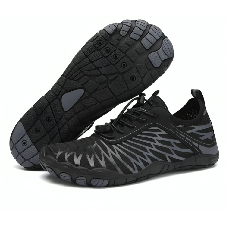 Barfotsko Zero Drop bred tåboks lette fleksible sko til trening tur og vann