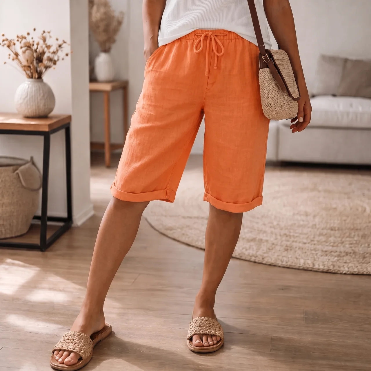 Nia |Dame Shorts med Justerbar Snøring