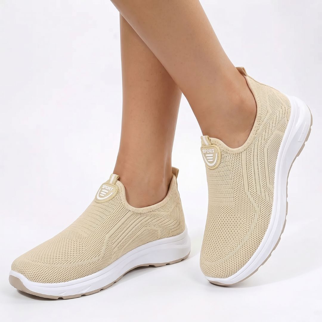 Dame Slip-On Sneakers i Mesh