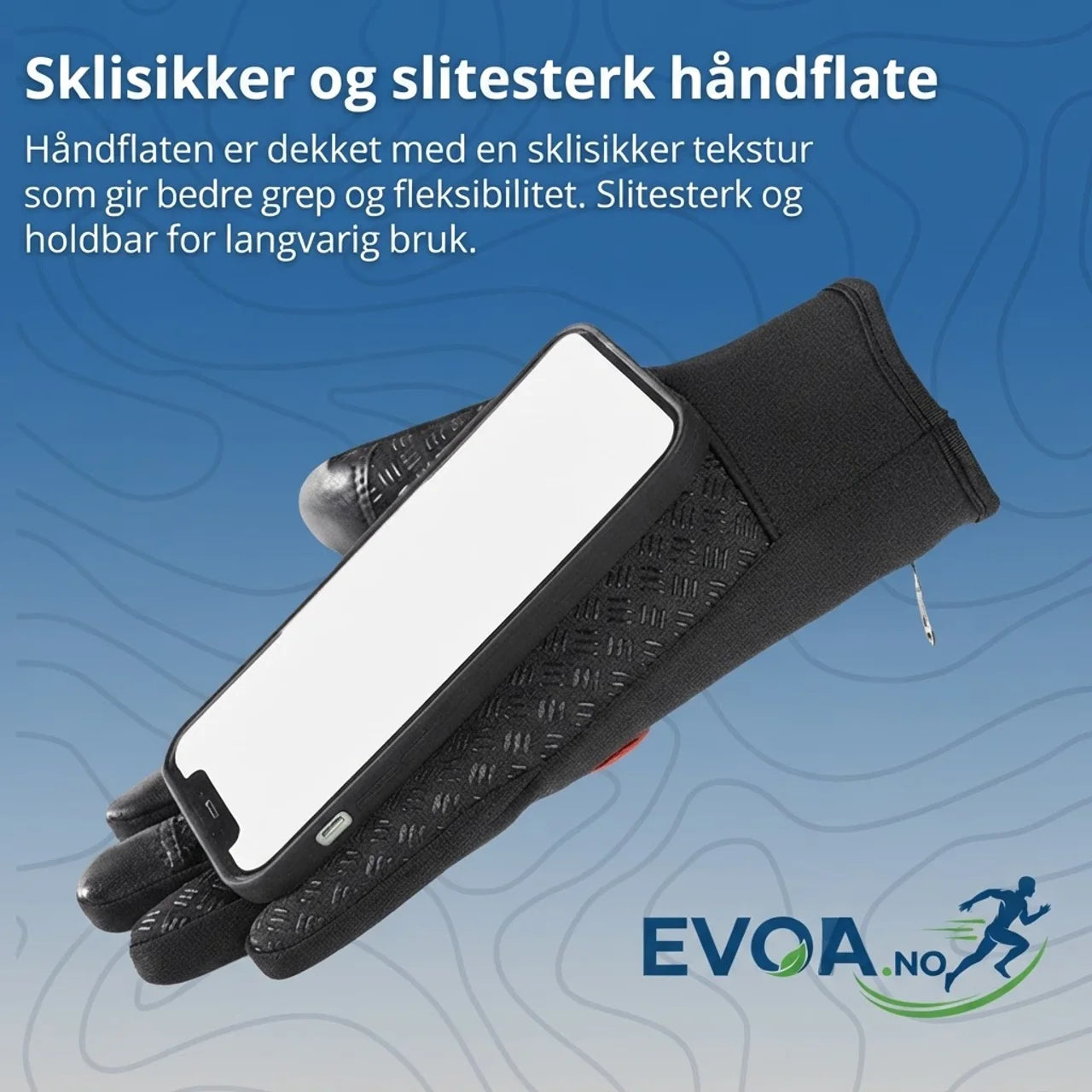 Hansker med touch vannavvisende og vindtette