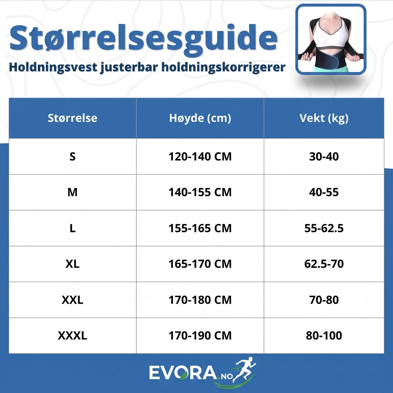 Holdningsvest justerbar holdningskorrigerer med ryggstøtte unisex komfortabel