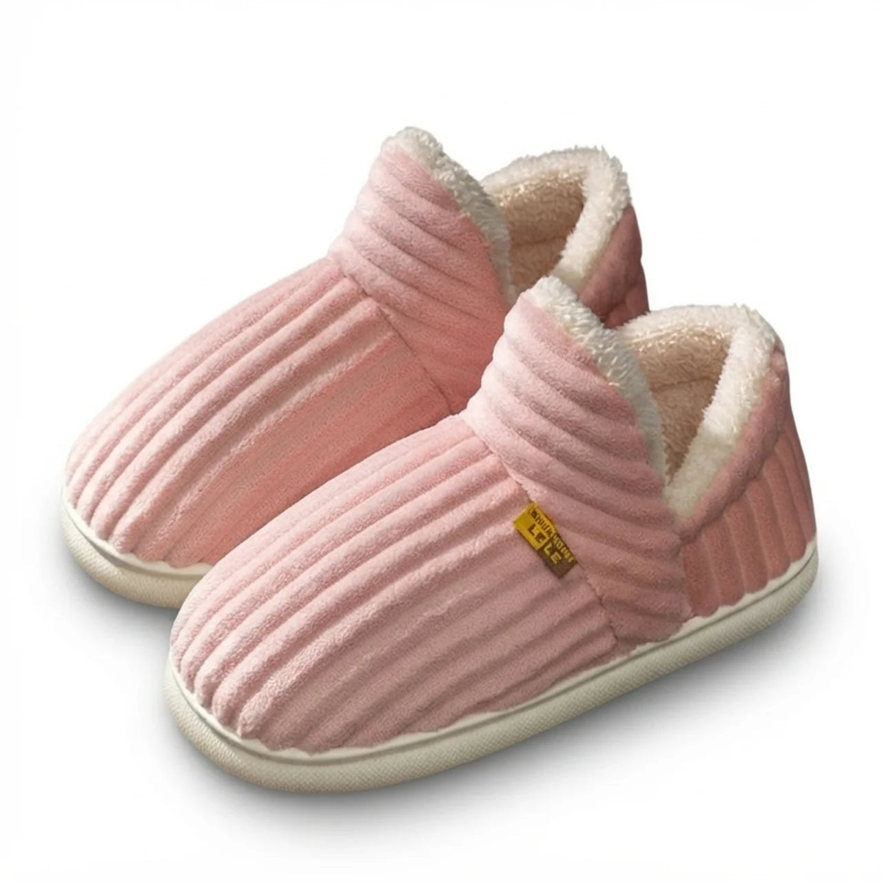 Innetøfler med sklisikker såle mykt fôr slip-on