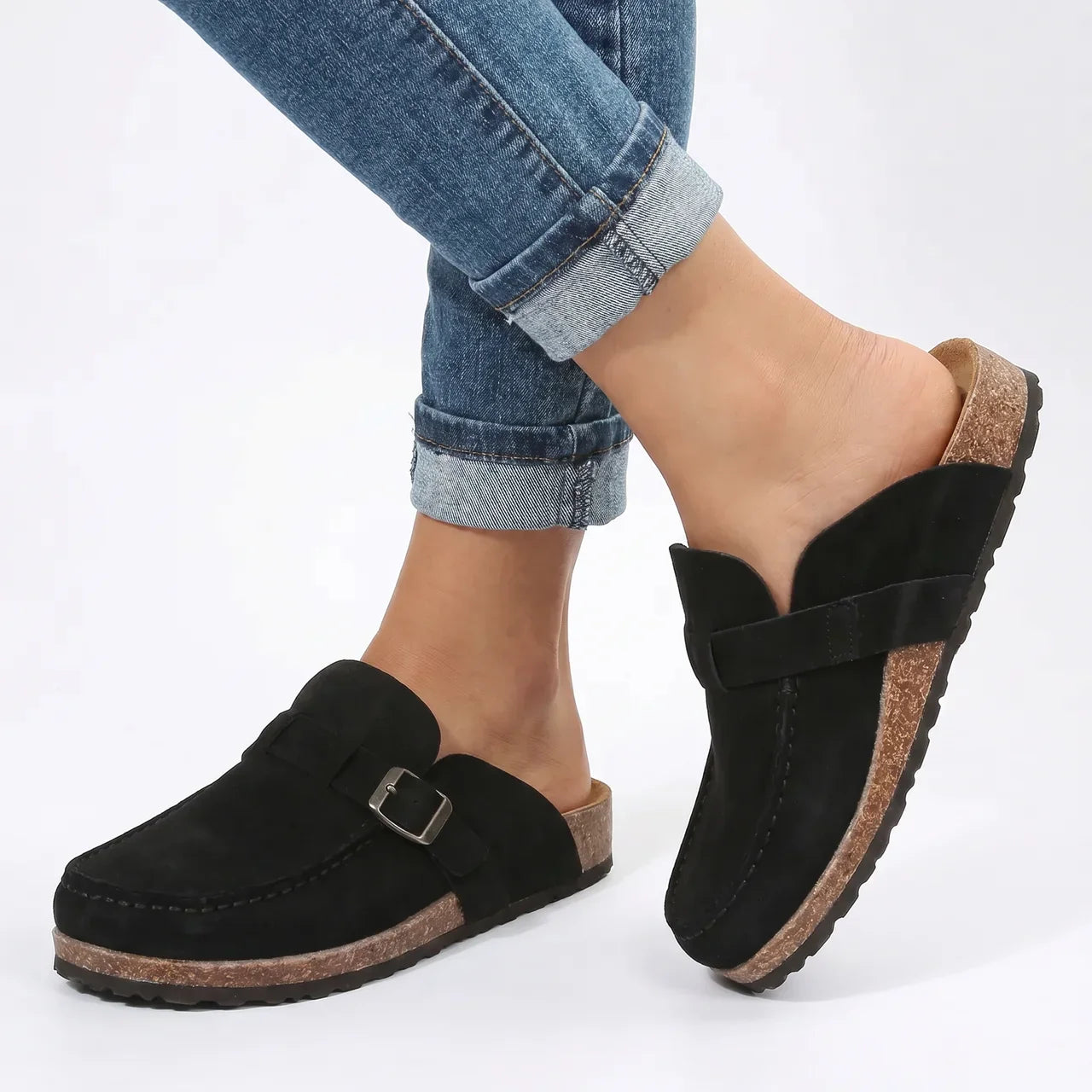 Lette loafers for dame med sklisikker såle