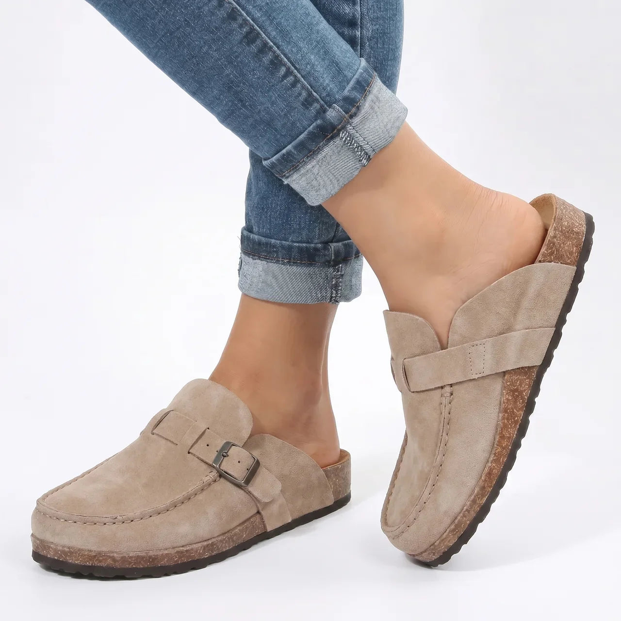 Lette loafers for dame med sklisikker såle