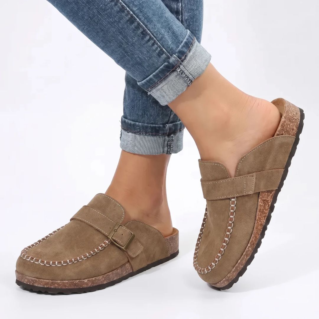 Lette loafers for dame med sklisikker såle
