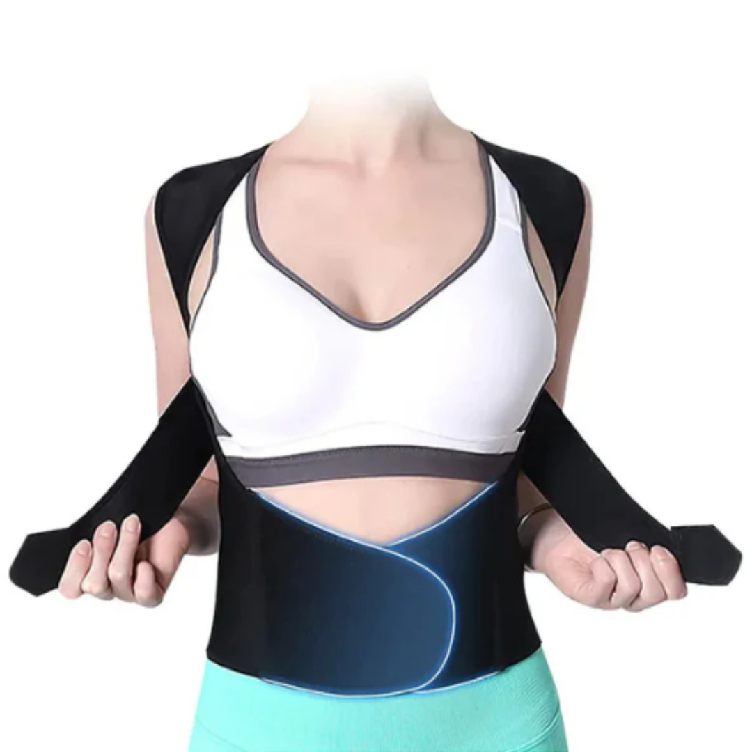 Holdningsvest justerbar holdningskorrigerer med ryggstøtte unisex komfortabel