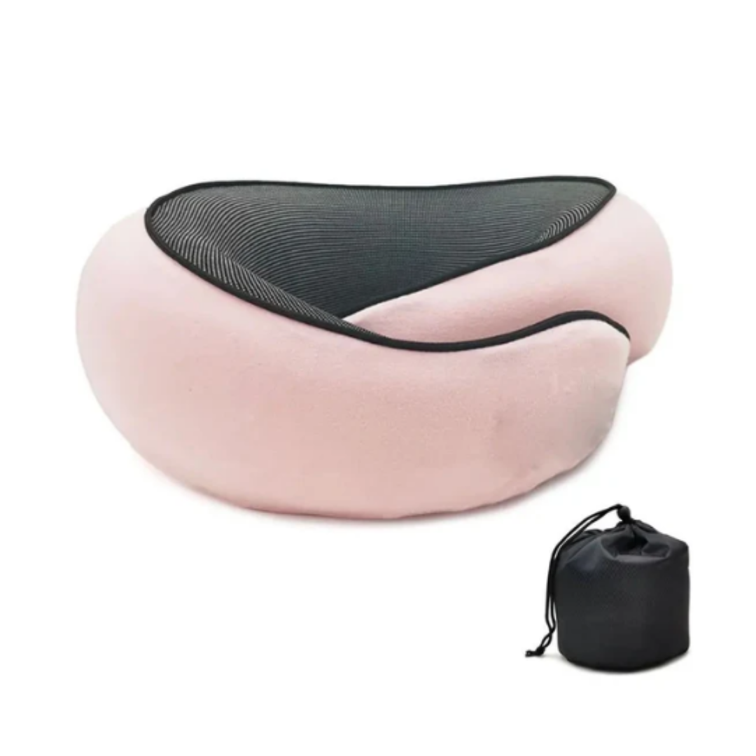 U-formet reisepute i memory foam for fly og reiser