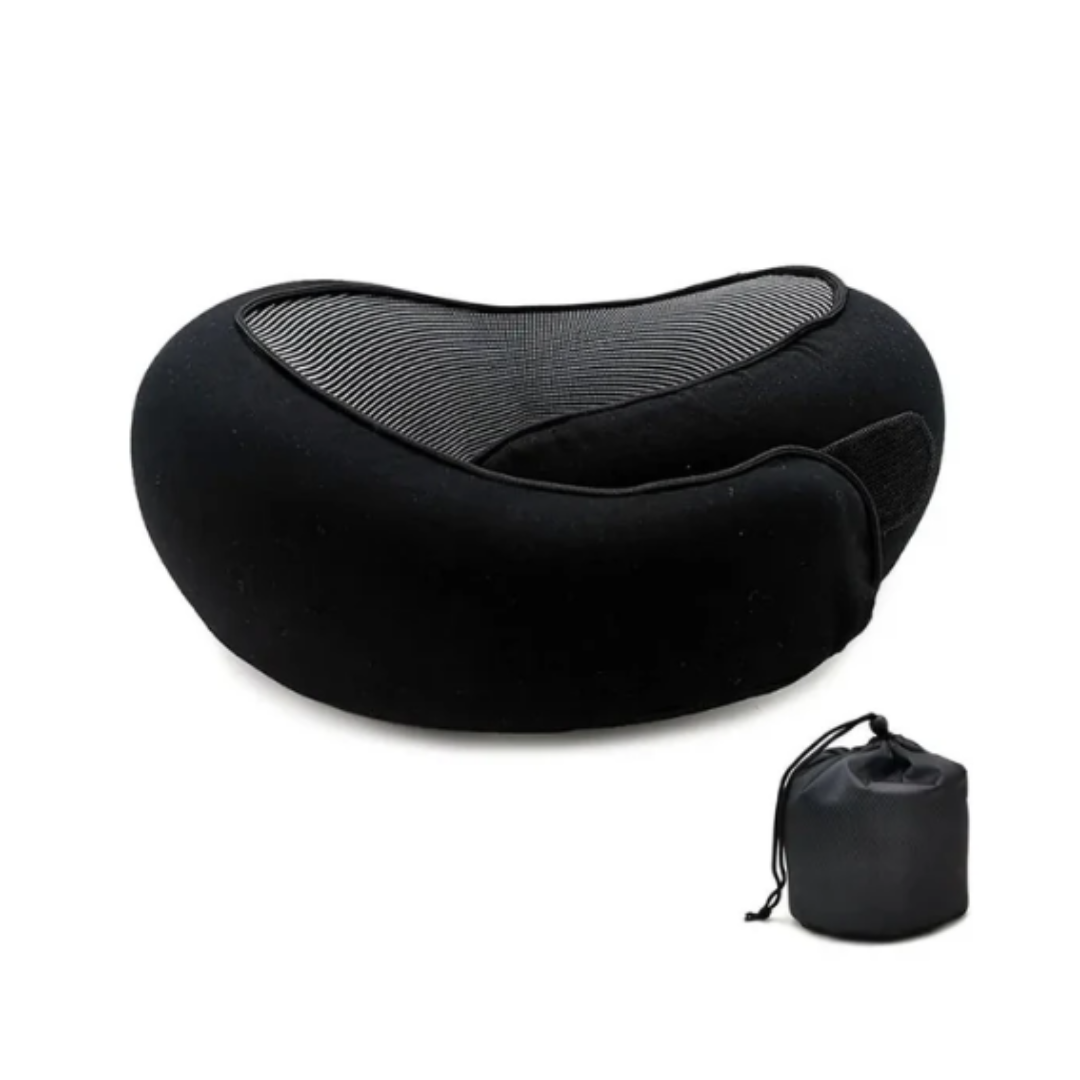 U-formet reisepute i memory foam for fly og reiser