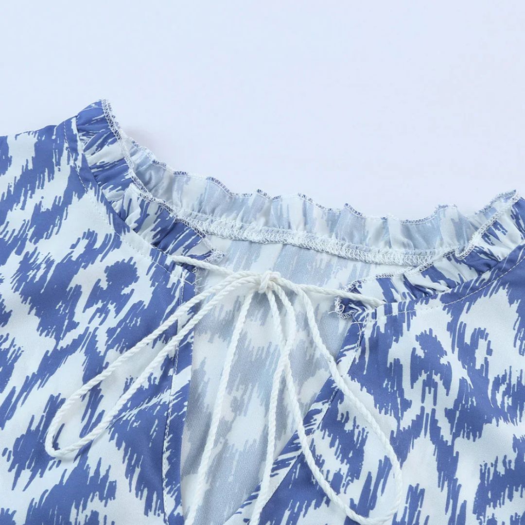 Nora| Elegant Maxi Kjole med Løs Passform – Sommer & Ferie