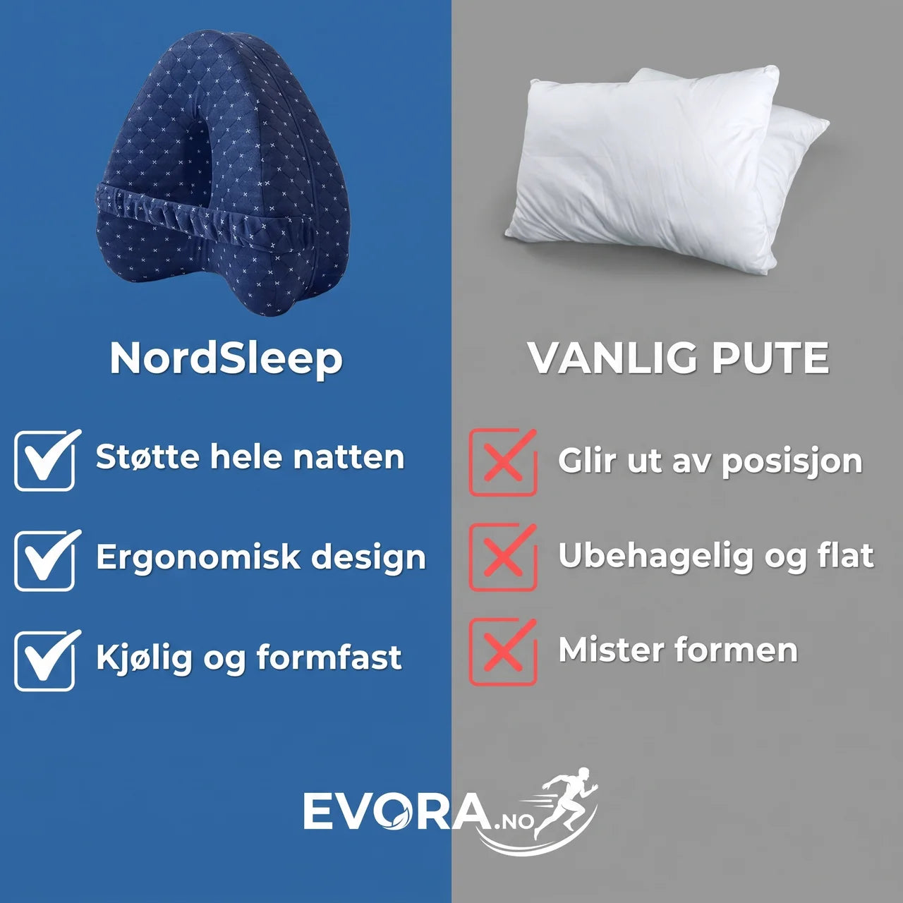 NordSleep™ Soveknepute i Memory Foam