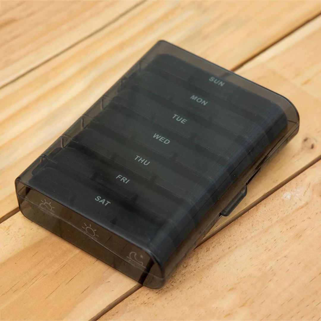 Pilleboks 3x7 BPA-fri med store rom