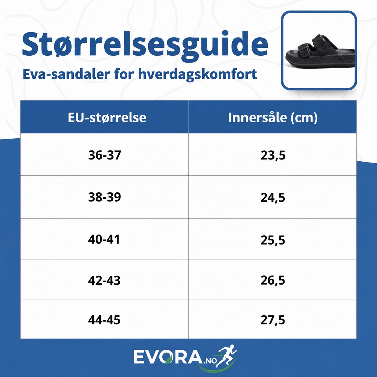 Sandaler EVA med justerbare remme
