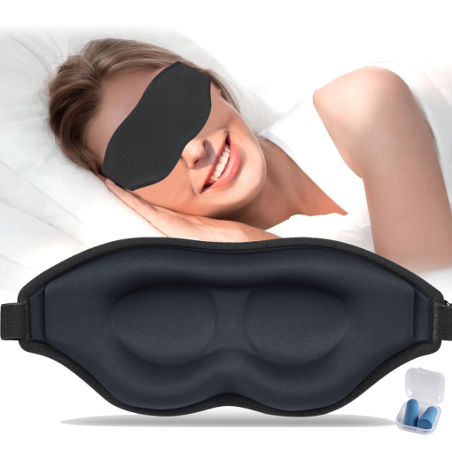 3D Sovemaske med total mørklegging
