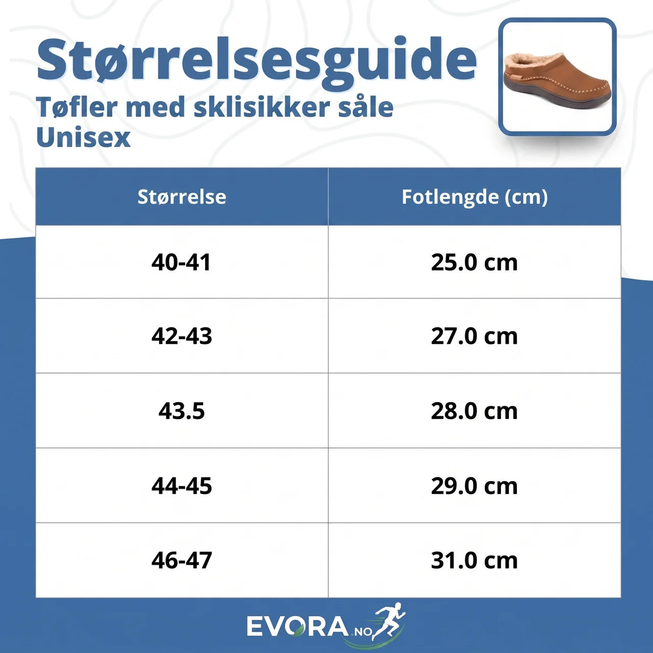 Tøfler forede med sklisikker såle
