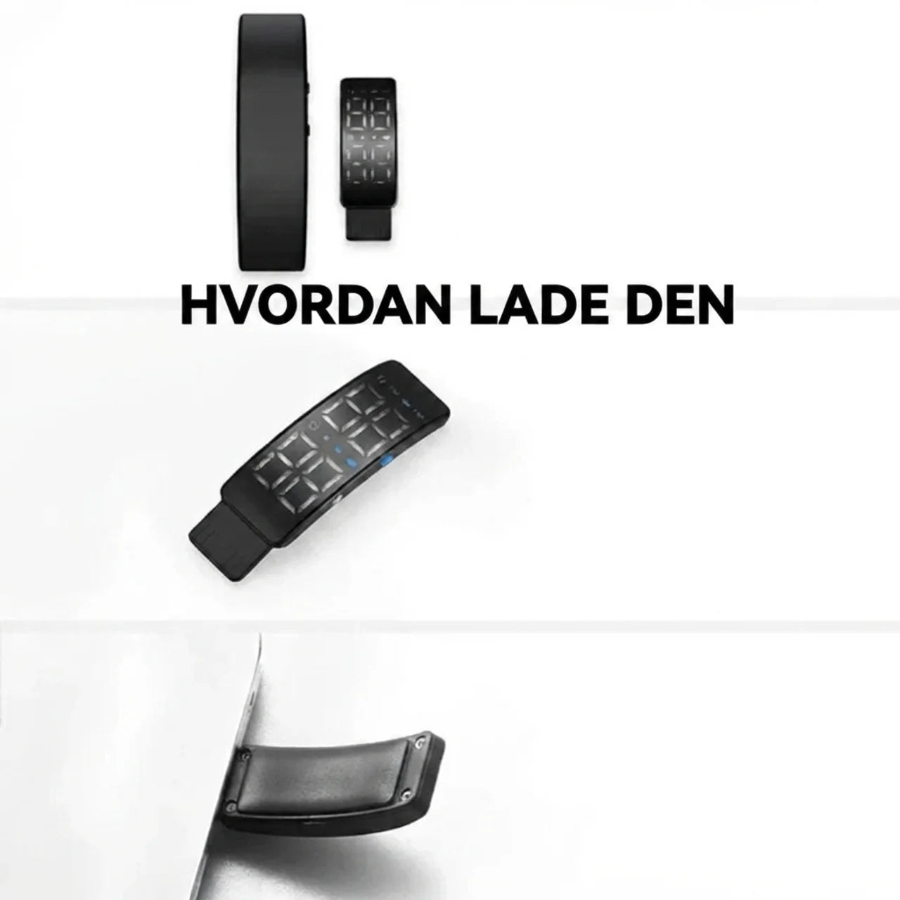 VekkBand - Vibrerende vekkerklokke armbånd med stille alarm