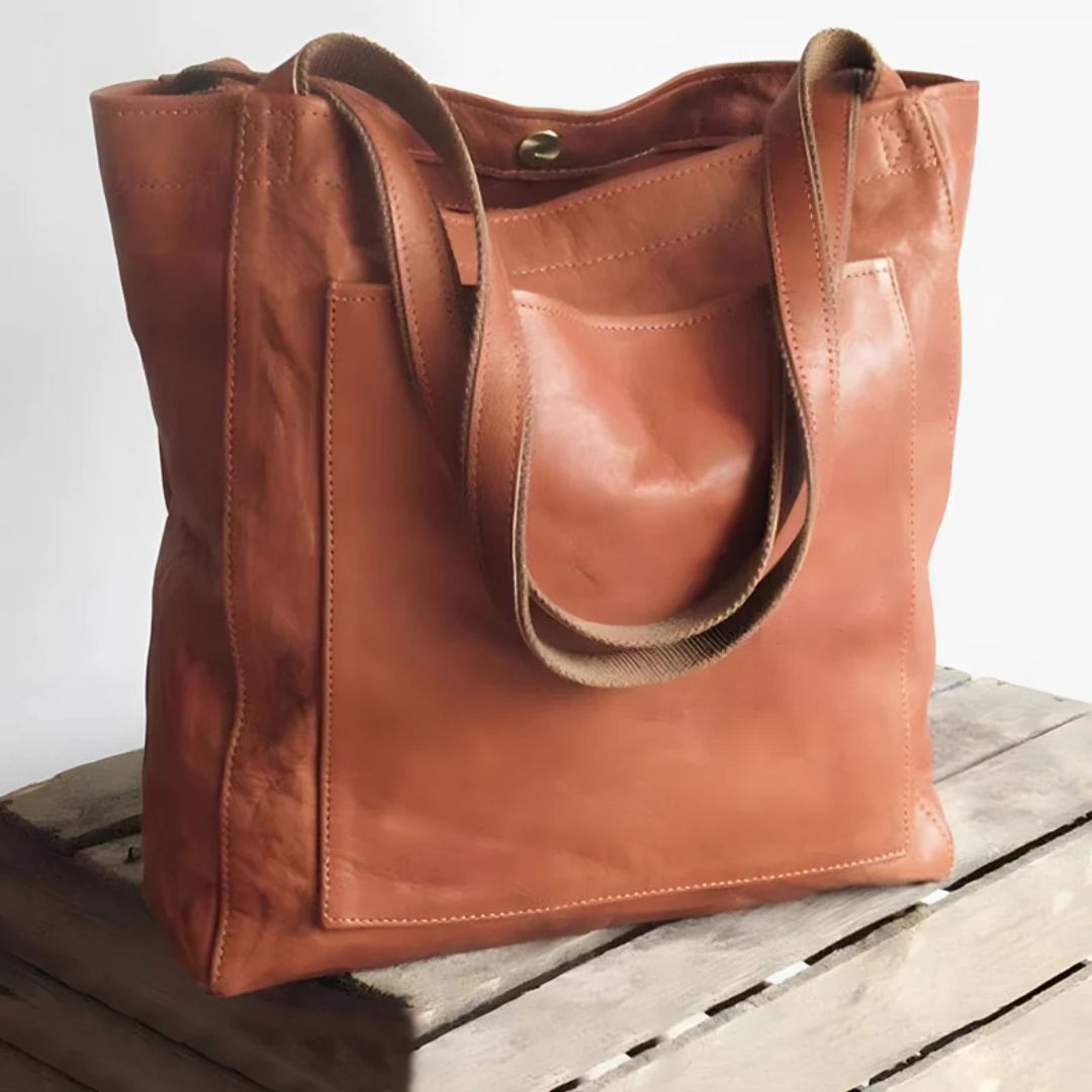 Vintage Skinnveske – Klassisk Skulderveske