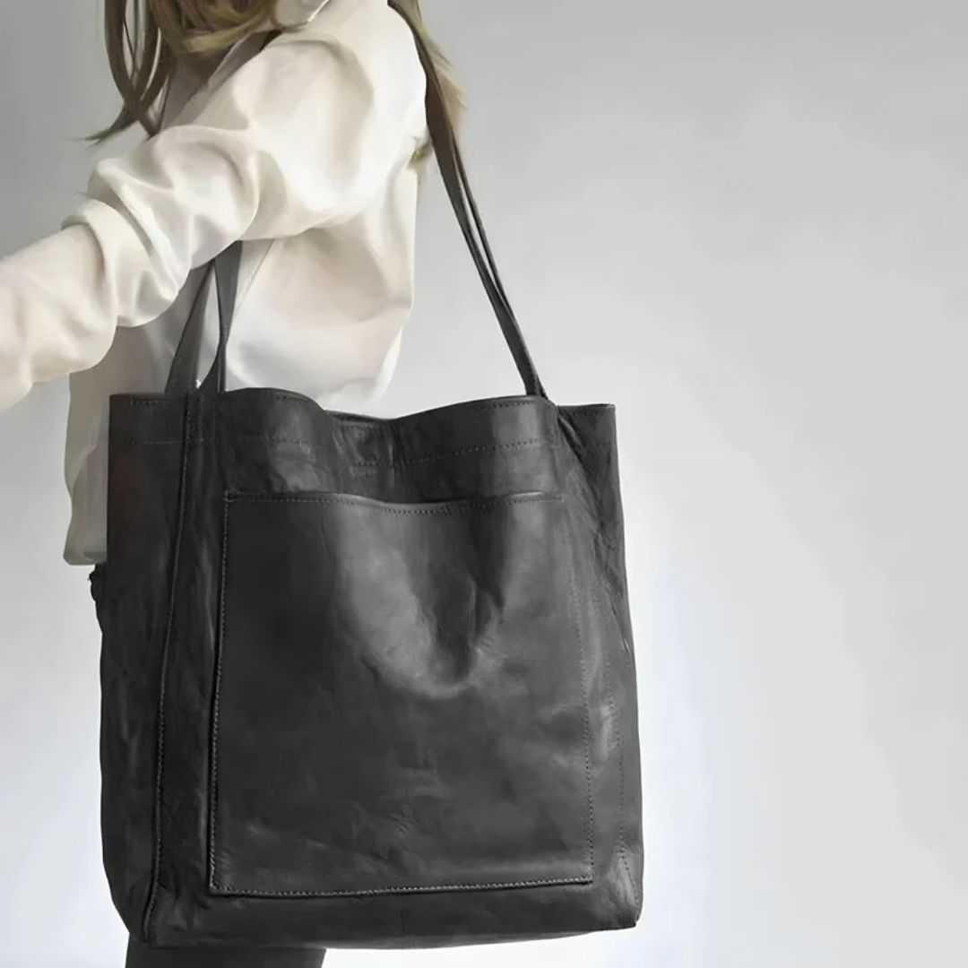 Vintage Skinnveske – Klassisk Skulderveske