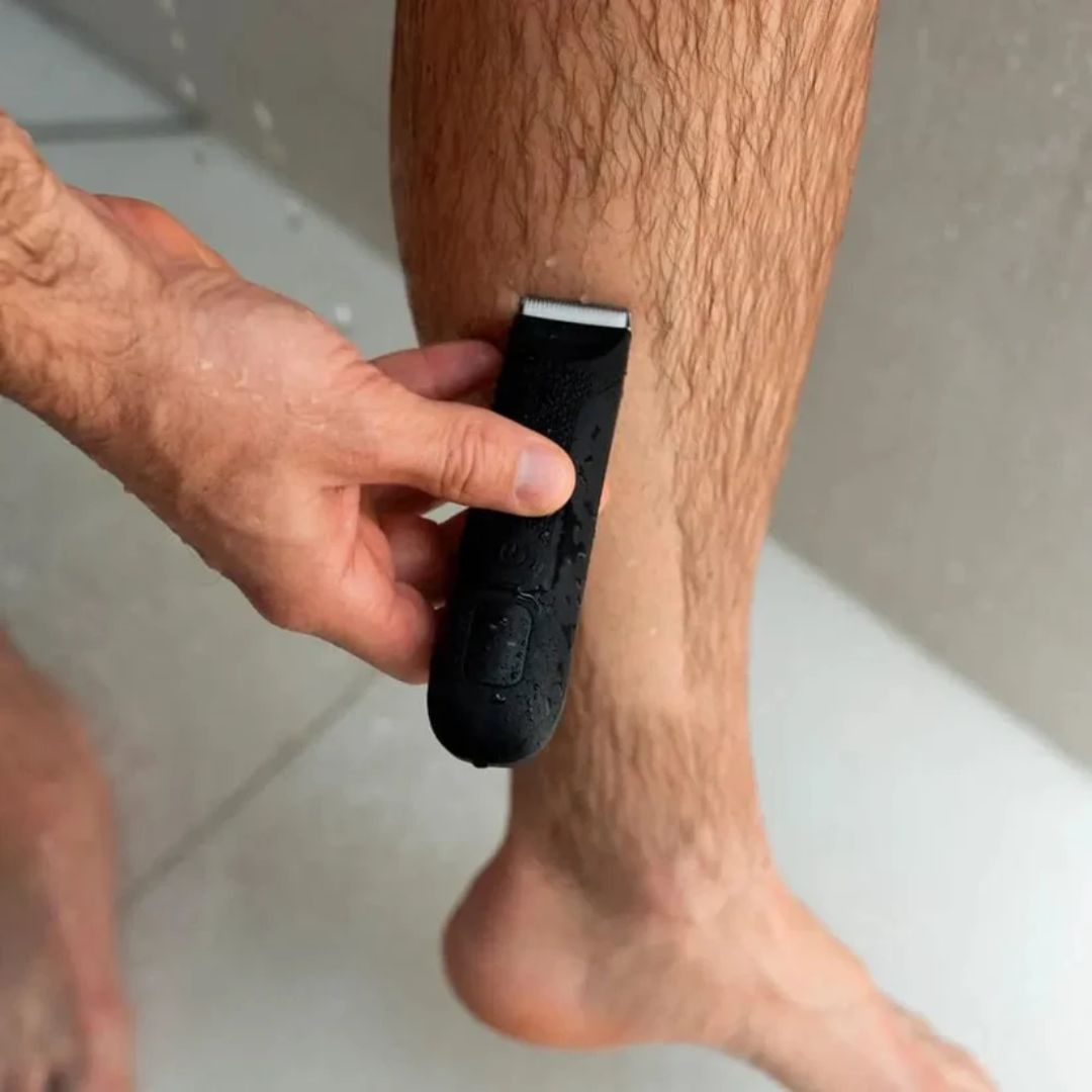 Kroppstrimmer keramiske blader oppladbar vanntett trimmer med LED-lys