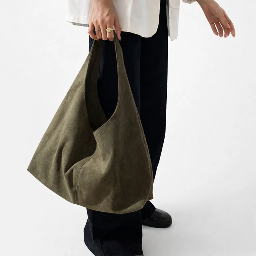 Leah | Elegant toteveske i semsket skinn