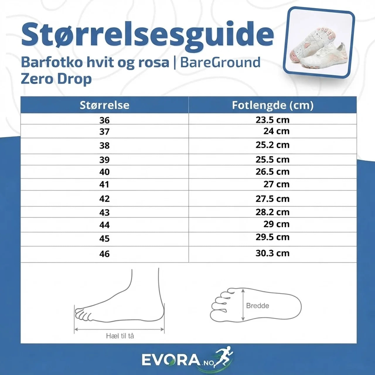 Barfotsko Zero Drop bred tåboks lette fleksible sko til trening tur og vann