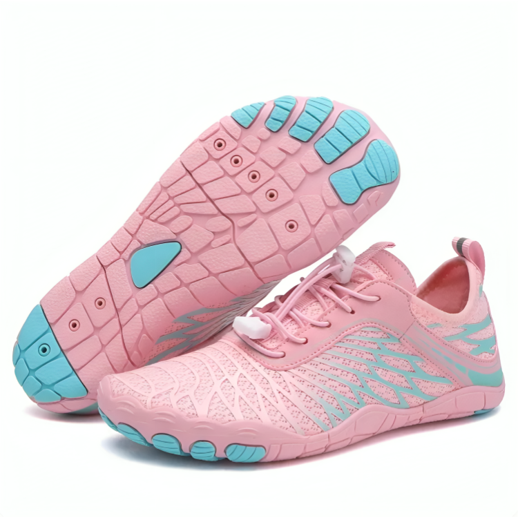 Barfotsko Zero Drop bred tåboks lette fleksible sko til trening tur og vann