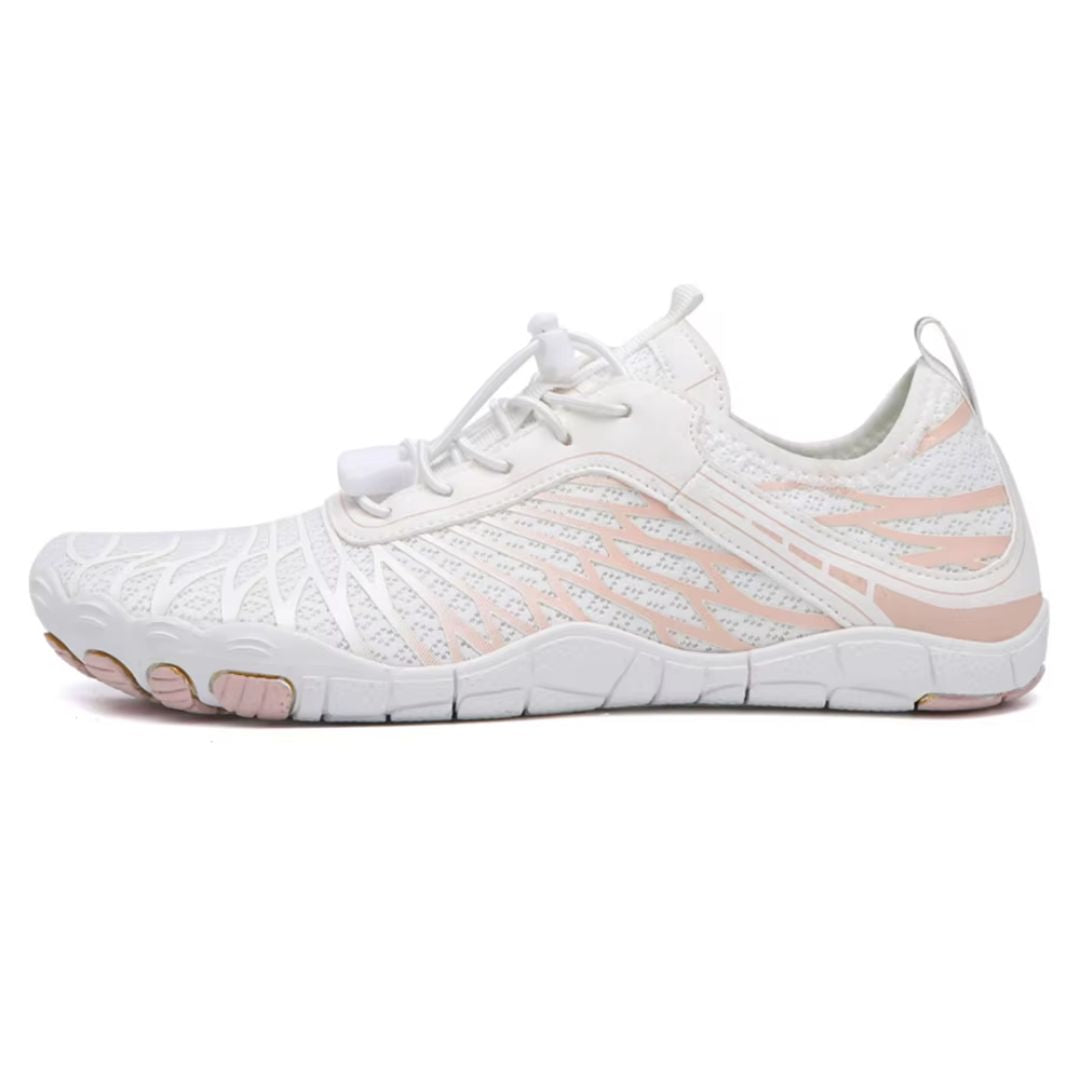 Barfotsko Zero Drop bred tåboks lette fleksible sko til trening tur og vann