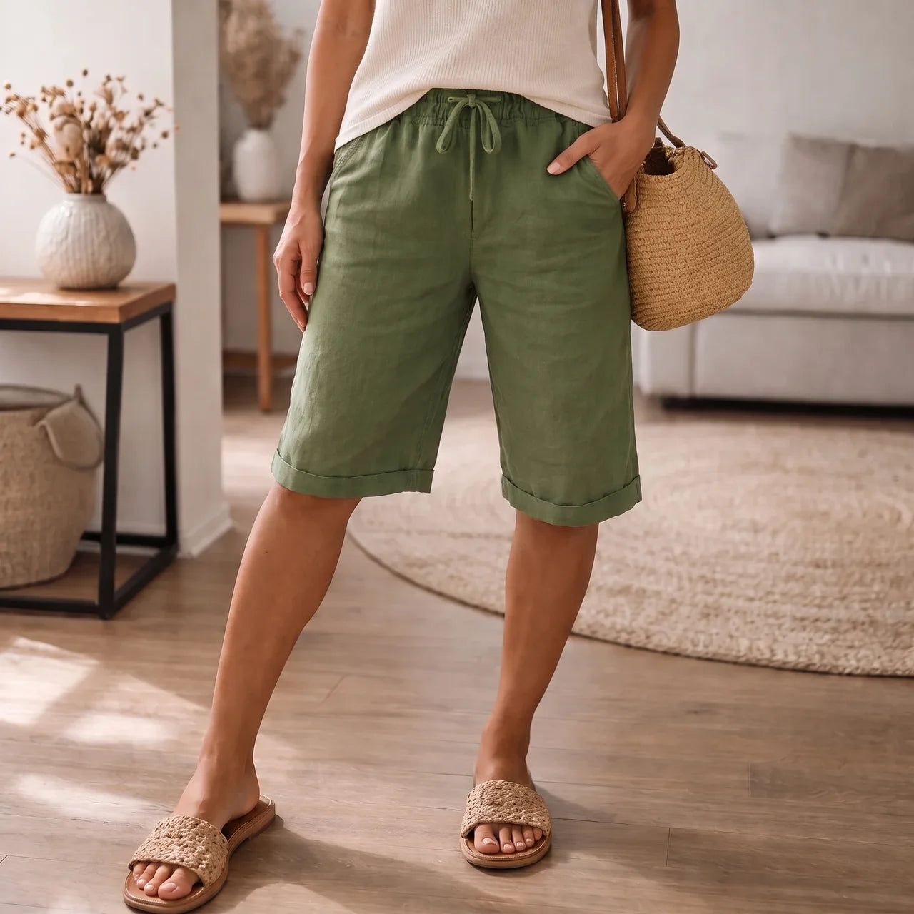 Nia |Dame Shorts med Justerbar Snøring