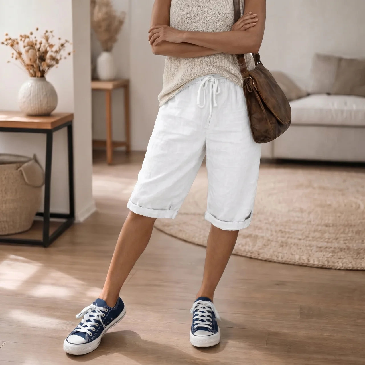 Nia |Dame Shorts med Justerbar Snøring