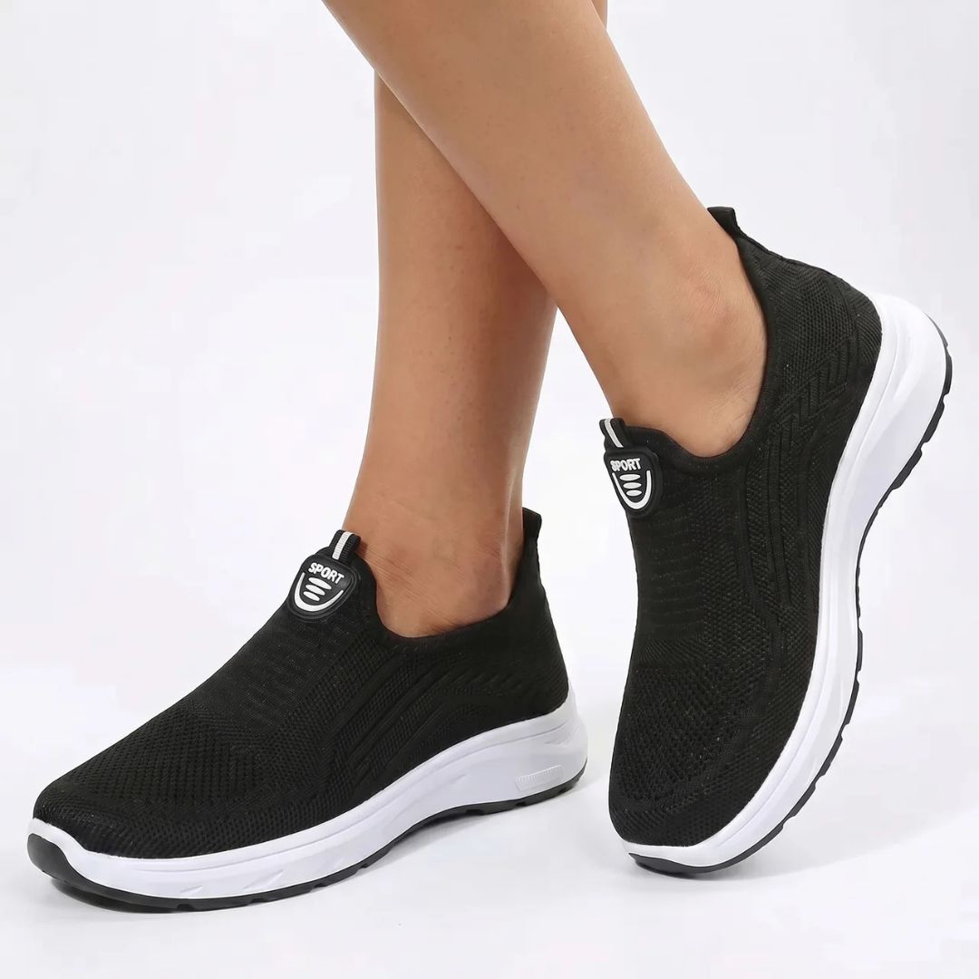 Dame Slip-On Sneakers i Mesh