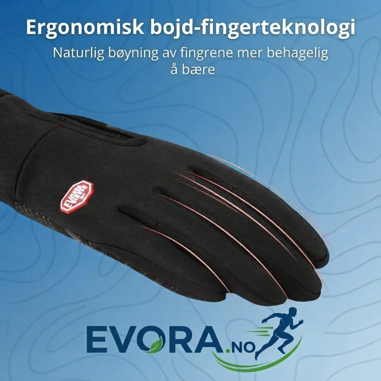 Hansker med touch vannavvisende og vindtette
