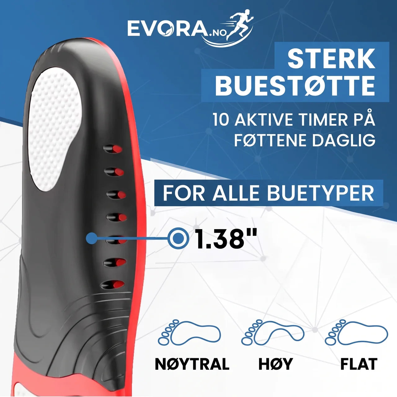 Innleggssåler i silikon med GEL klippbare