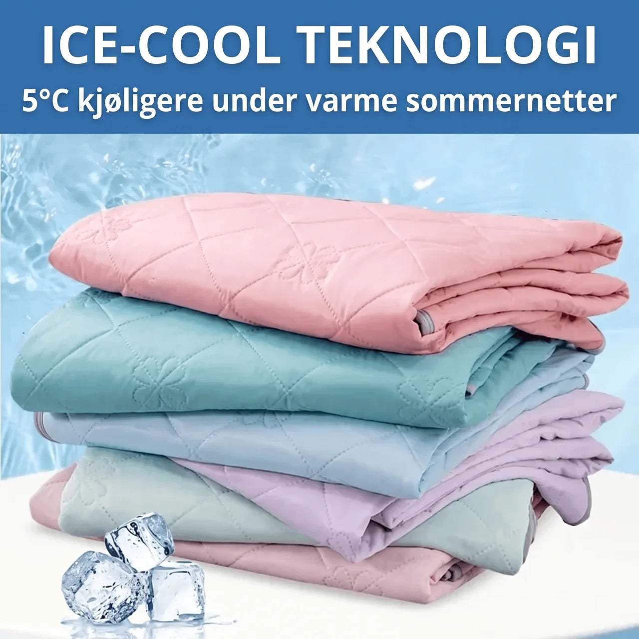 Kjølende sommerdyne med pustende materiale for varme netter