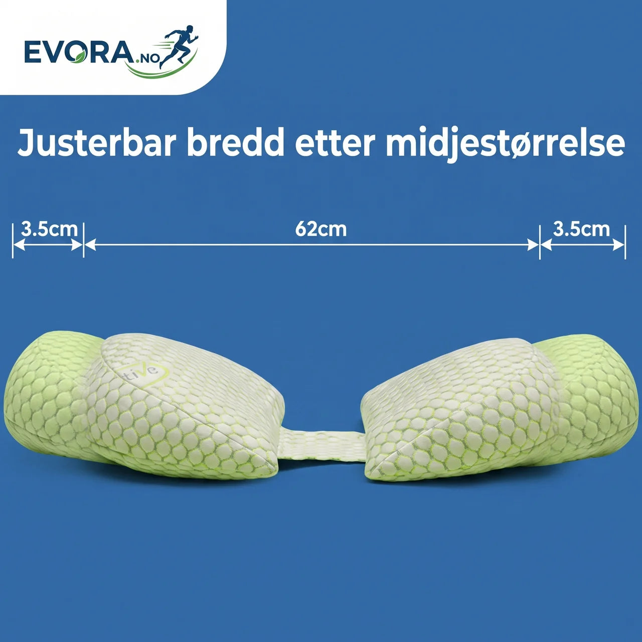 Kroppspute U-formet i mykt og pustende materiale