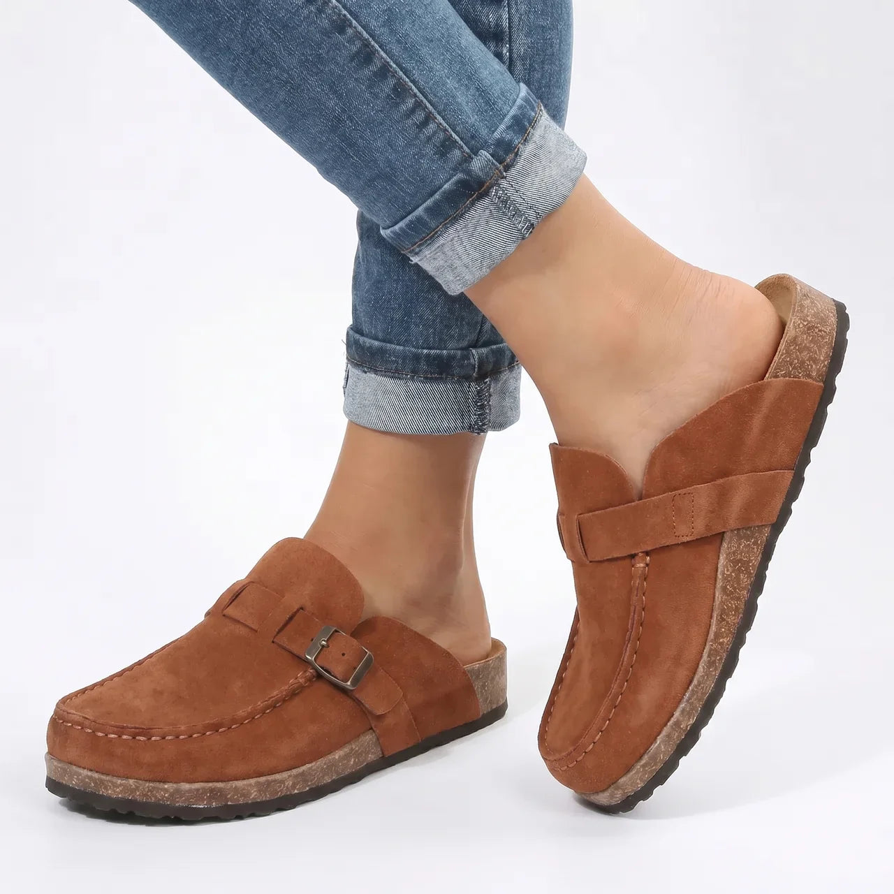 Lette loafers for dame med sklisikker såle