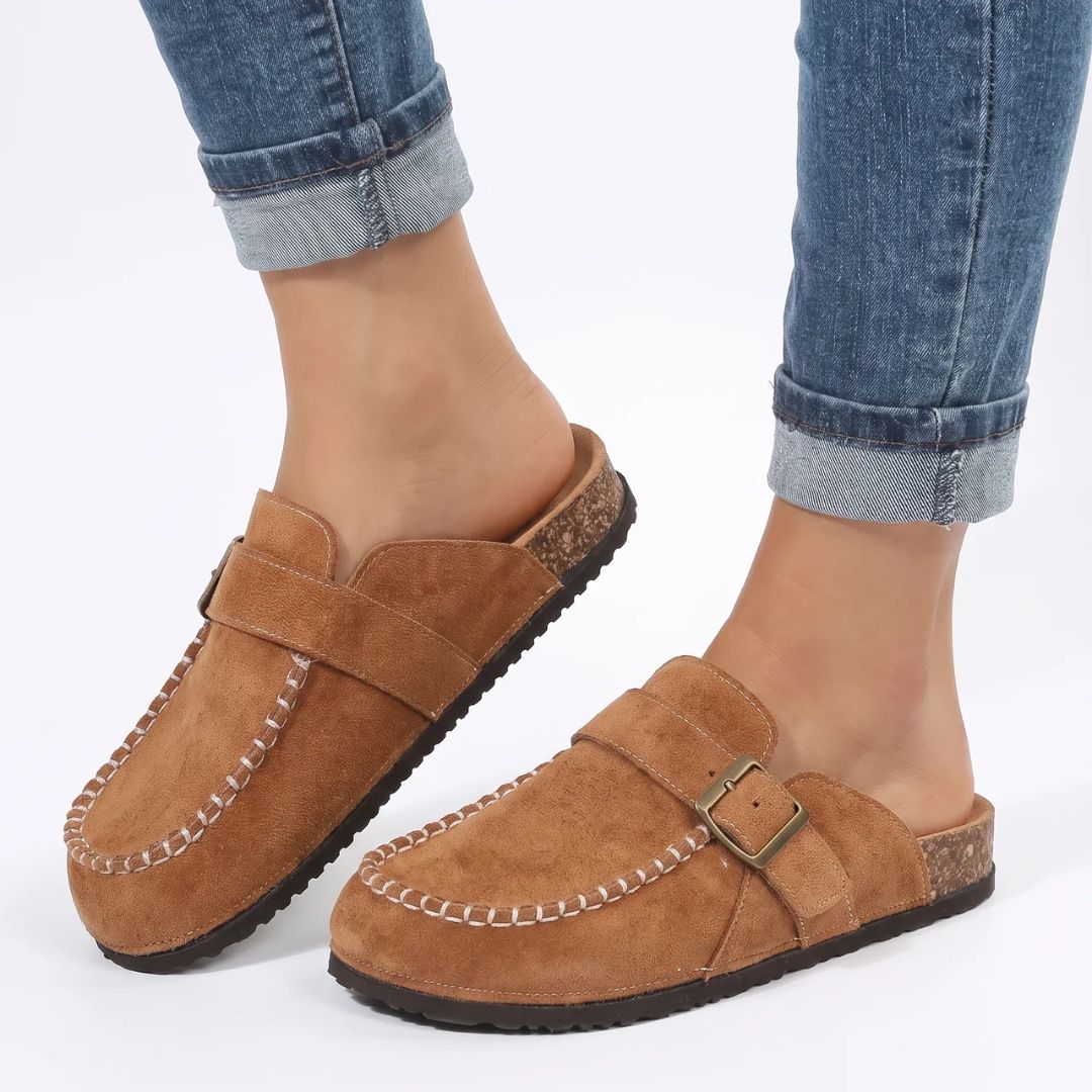 Lette loafers for dame med sklisikker såle