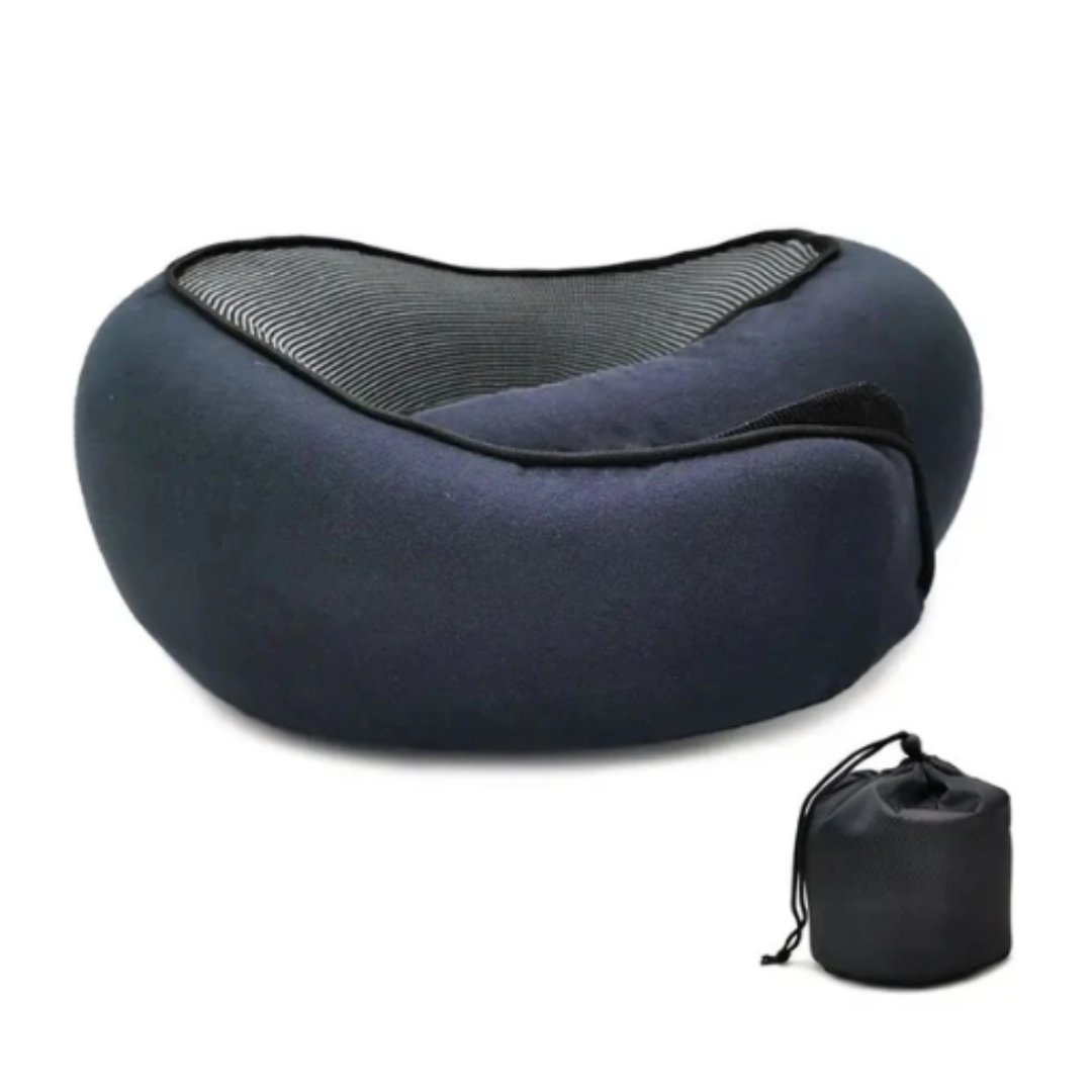 U-formet reisepute i memory foam for fly og reiser
