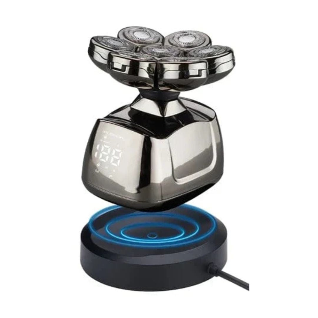 Elektrisk barbermaskin 7D oppladbar barbermaskin med trimmer og groomingsett