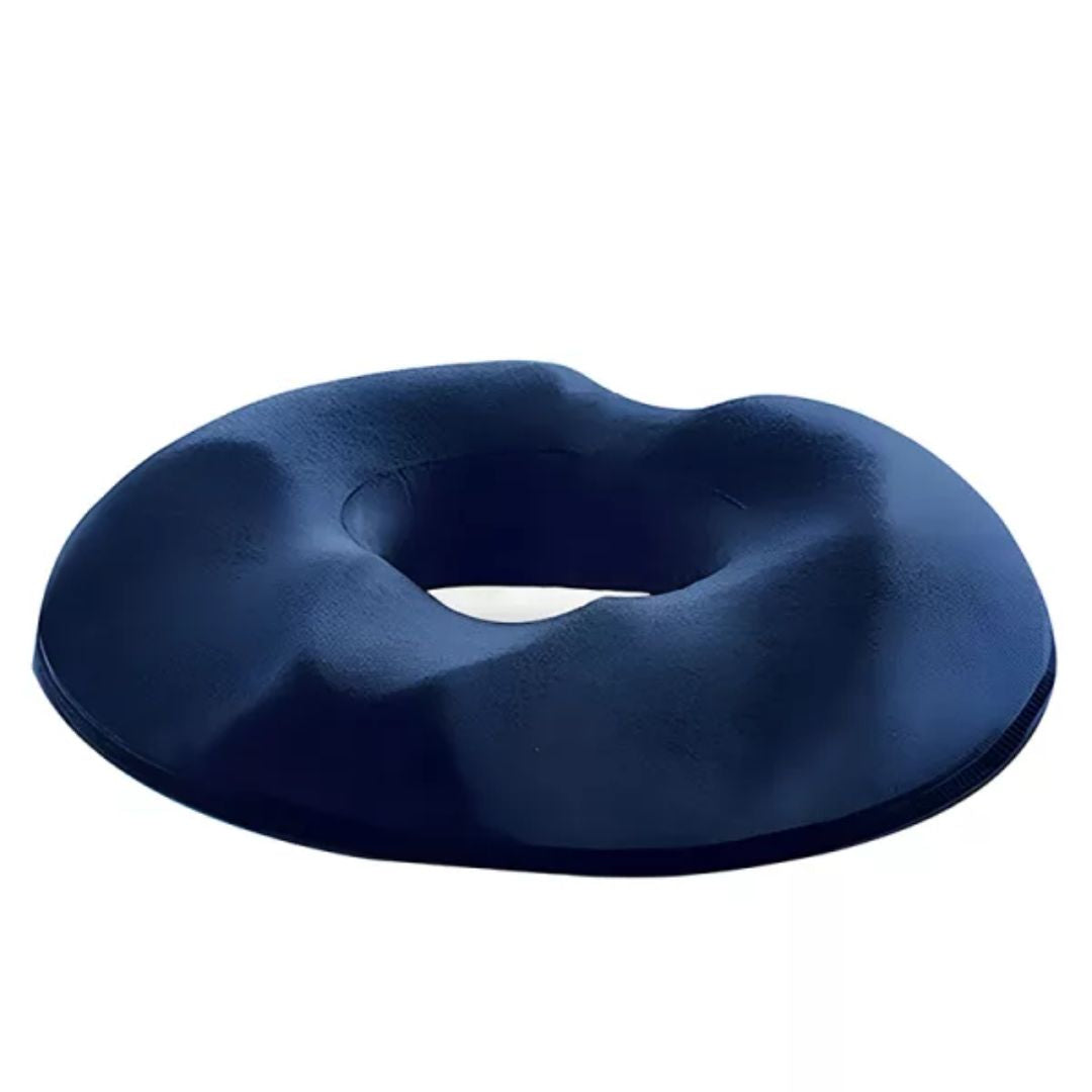 Donutpute i memory foam for komfortabel sitting