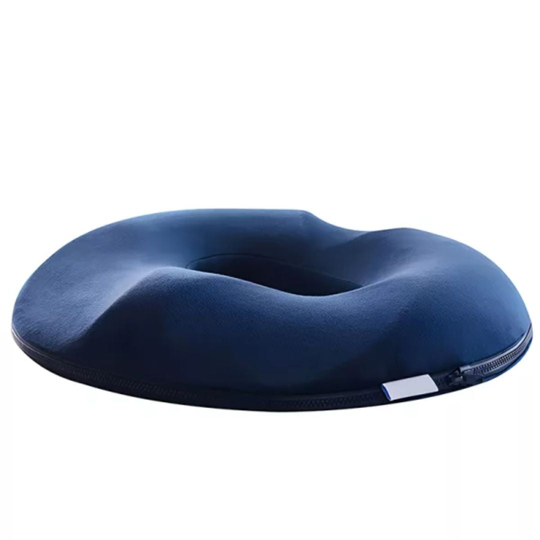 Donutpute i memory foam for komfortabel sitting