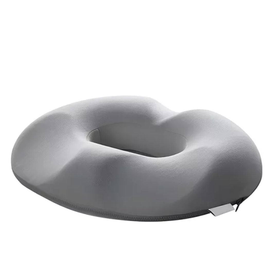 Donutpute i memory foam for komfortabel sitting