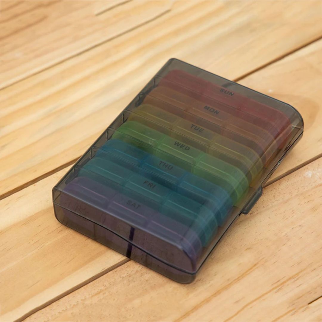 Pilleboks 3x7 BPA-fri med store rom