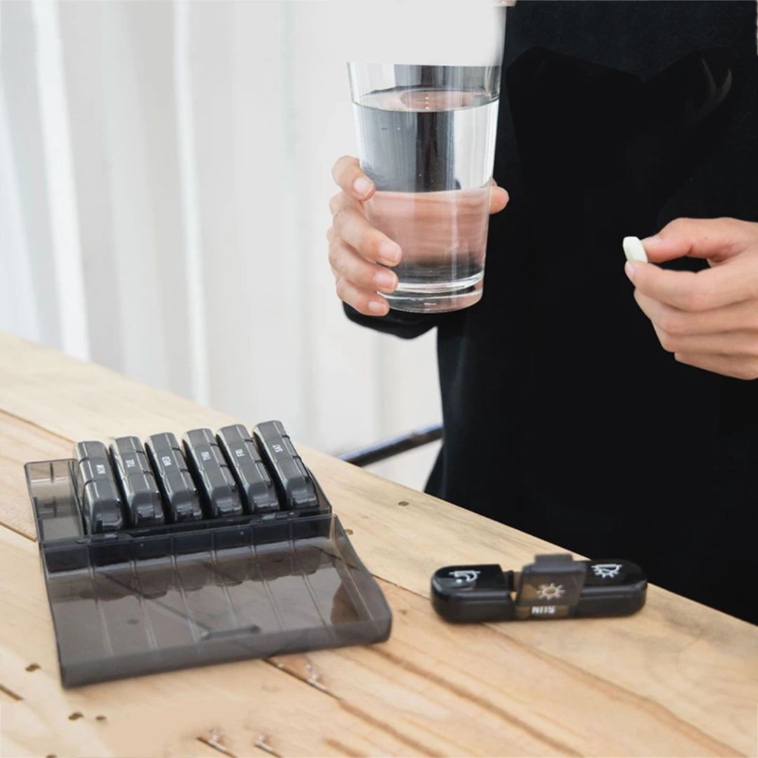 Pilleboks 3x7 BPA-fri med store rom