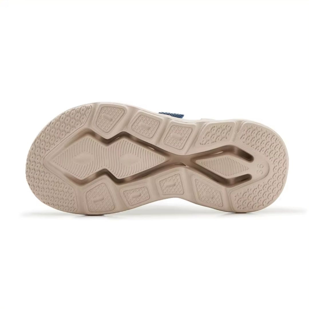 Sandaler dame med tykk såle justerbare spenner slip-in sommersandaler