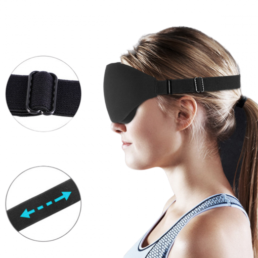 3D Sovemaske med total mørklegging