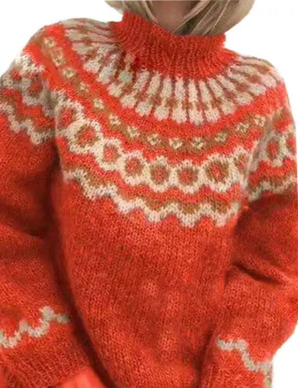 Embla | Islandsk Ullgenser – Klassisk Nordisk Mønster og Varm for Vinter