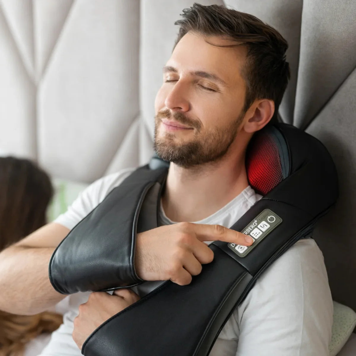 Shiatsu massasjeapparat med varme