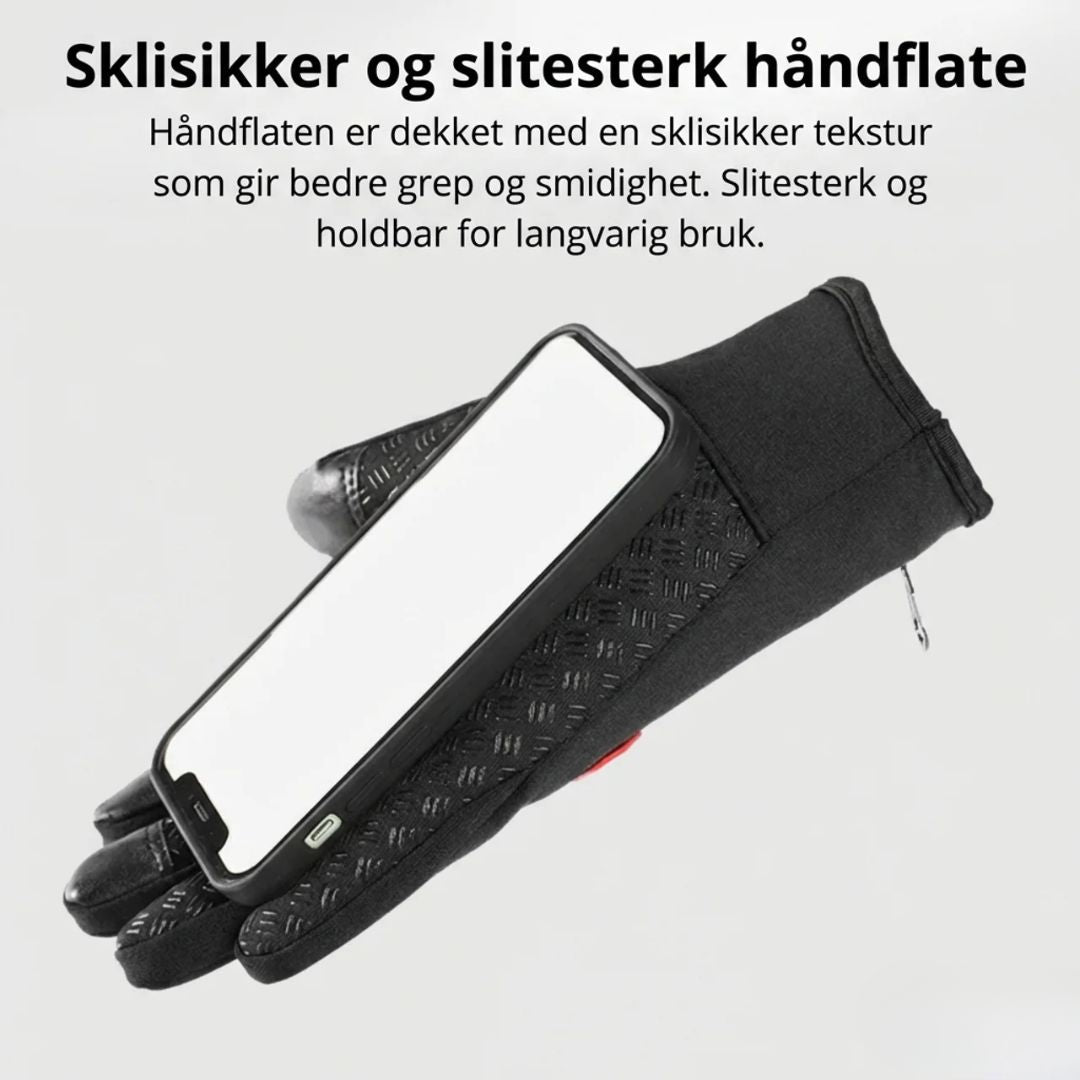 Vanntette oppvarmede hansker