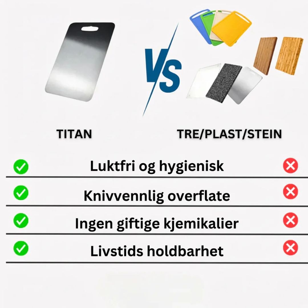 Skjærebrett i titan