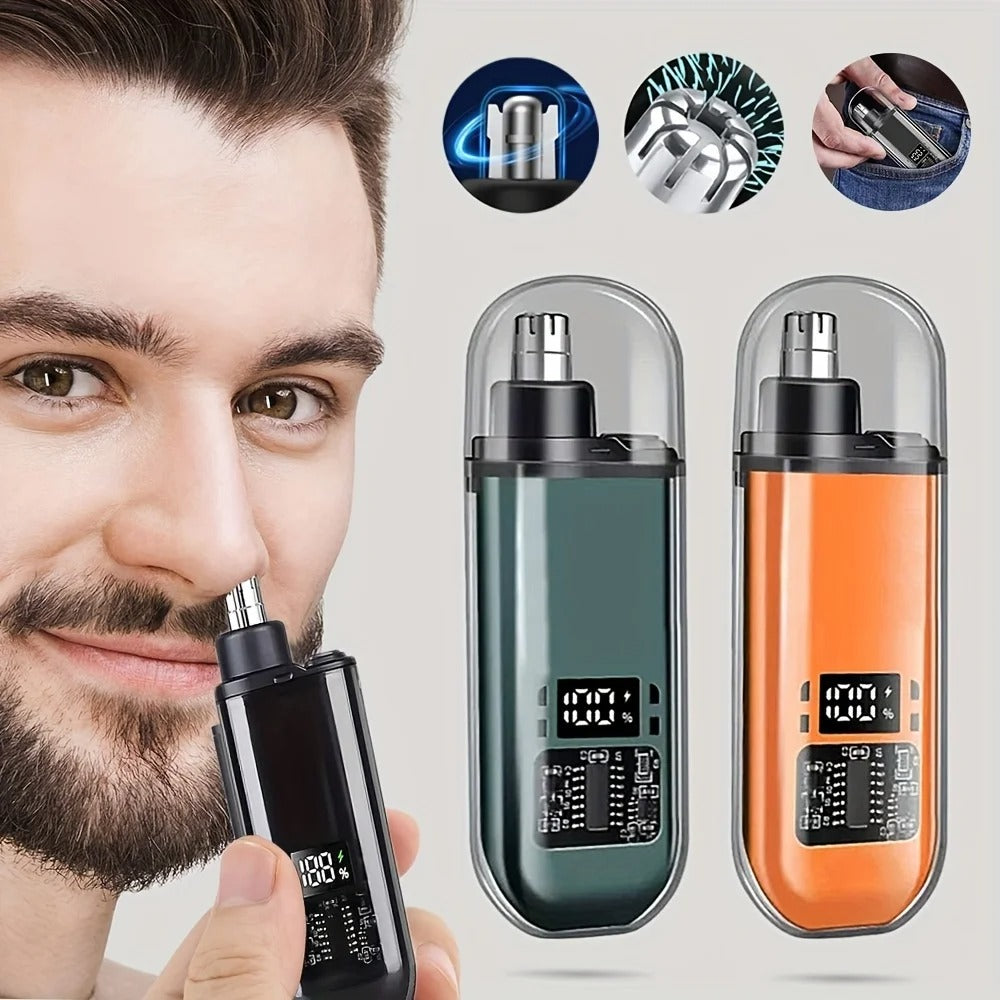 Nesetrimmer USB-C oppladbar med 360° roterende blad