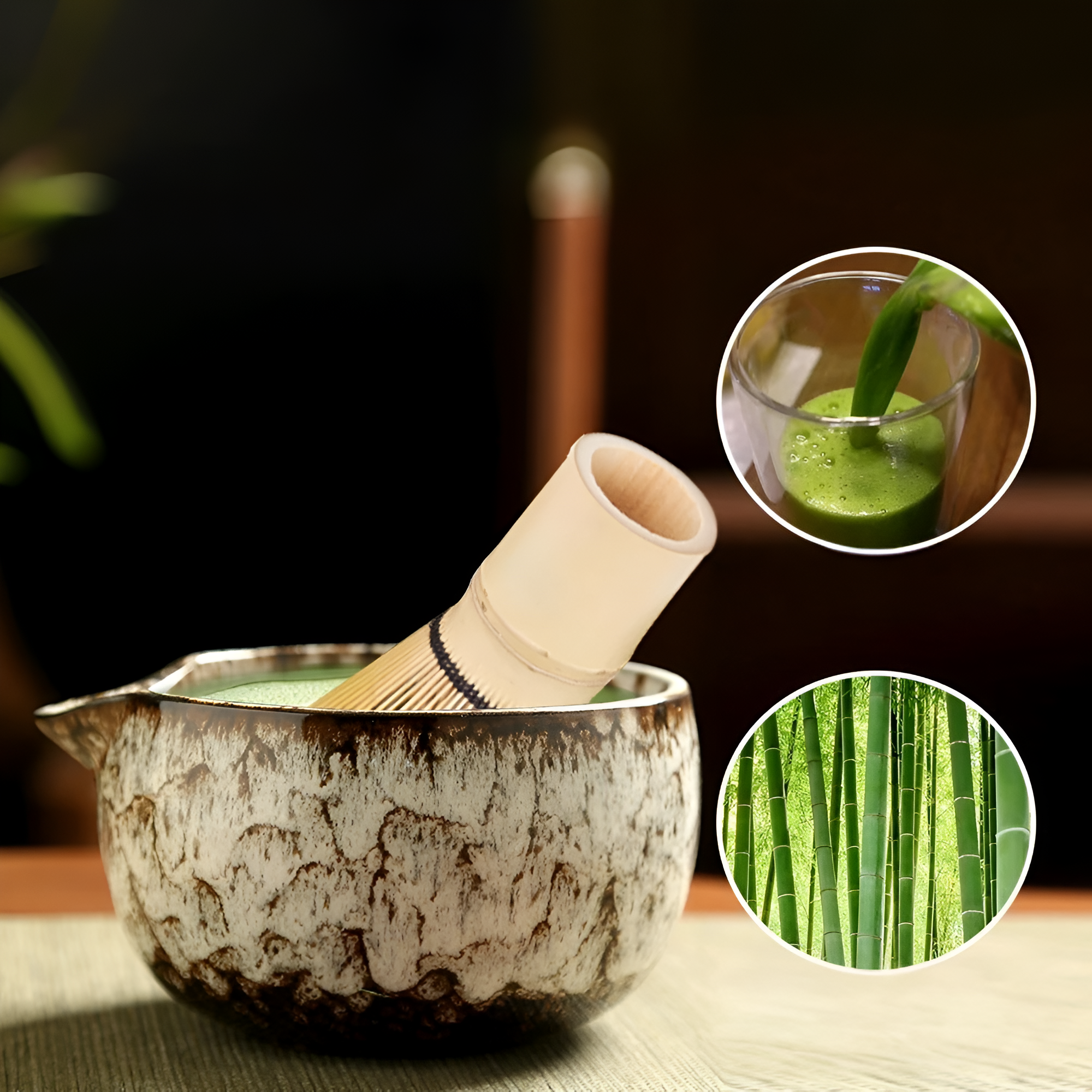 Matcha Keramikksett - Tradisjonell Te-Seremoni | 6 deler